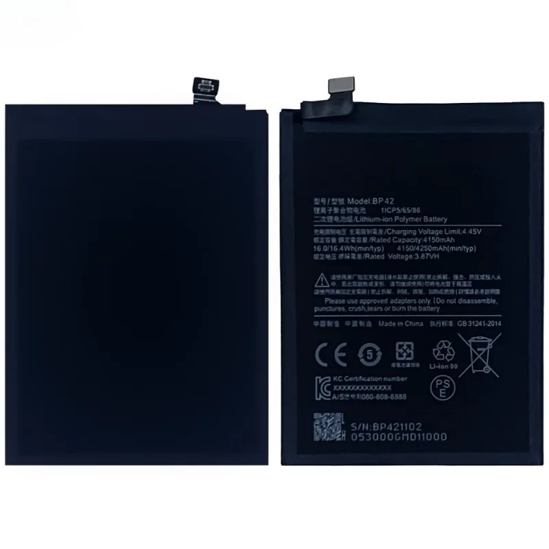 New High quality BP42 4250mAh Phone Battery For Xiaomi Mi 11 Lite Mi11 11Lite Mobile Phone Replacement Batteries Bateria