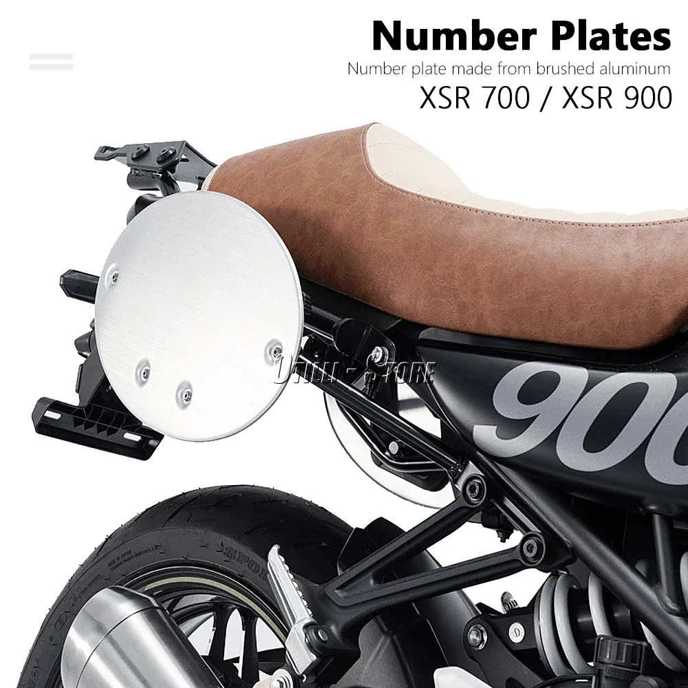 For YAMAHA XSR900 xsr 900 2022 2023 XSR700 XSR 700 2021 - 2023 New Motorcycle Race Side Number Plate Left Right Aluminum Silver