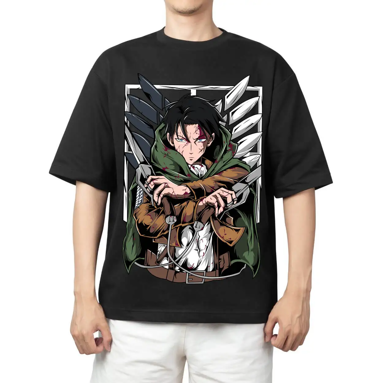 Wibu Attack On Titan Lavi 4 T-shirt