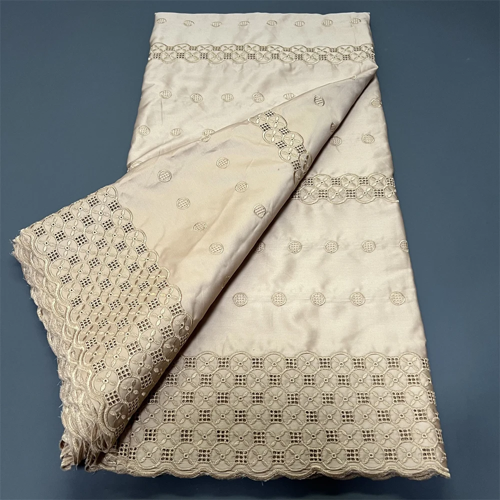 نسيج دانتيل من ألياف الكربون الأفريقية، مواد الأقمشة القطنية للملابس، بالمتر، التطريز، 2025، فساتين الحفلات، تول، 5 ياردات