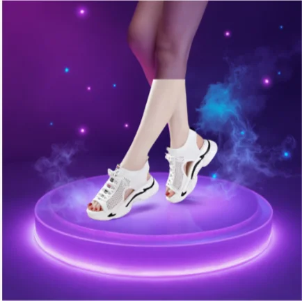 

Women's Sports Sandals 2026 Summer New Hollow Flat Bottom Tide Soft Sole Versatile Thick Sole Muffin Casual Fish Mouth Shoes