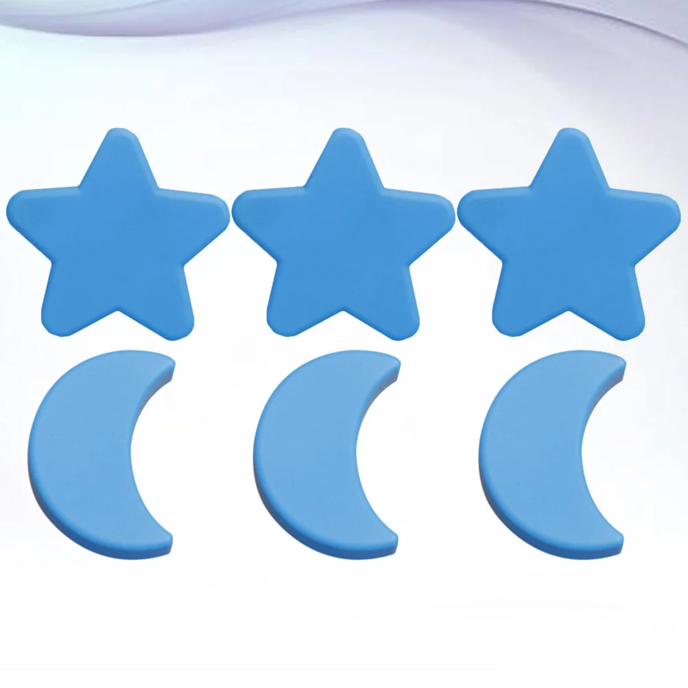 

6 Pcs Door Knob Simple Cabinet Handle Vintage Drawer Pulls Blue Star Furniture Child