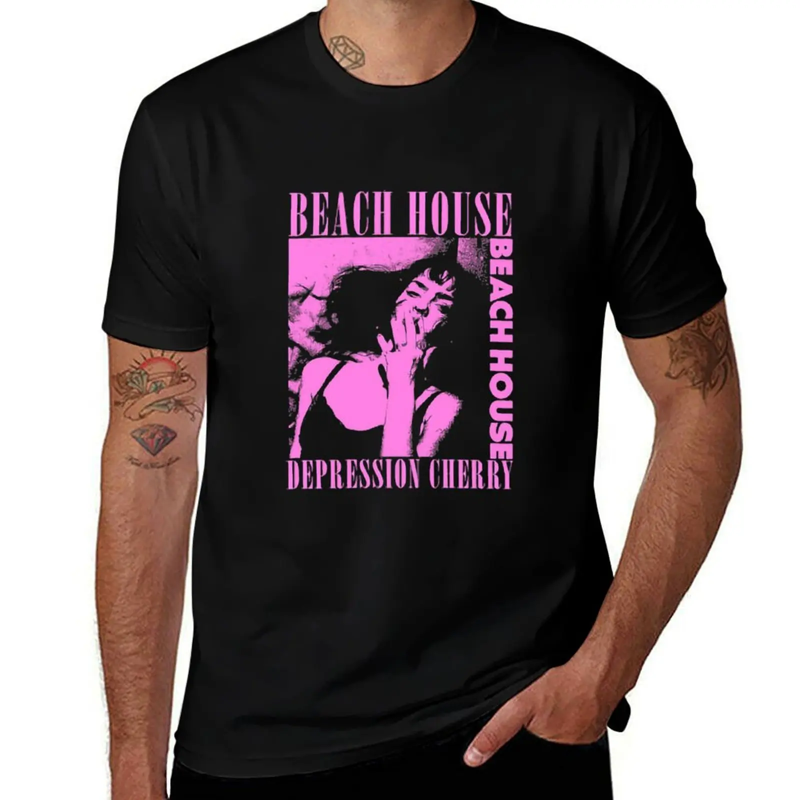 

Beach House Depression Cherry Beach House T-Shirt man t shirts high quality luxury brand t shirt for man 100 percent cotton