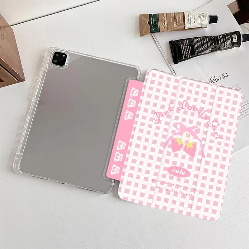 Clear Tri-fold TPU Flip Case for Xiaomi Pad 5/5Pro 6/6Pro 11 inch Xiaomi Pad 7/7Pro 8/8Pro 11.2 inch Redmi Pad SE 11 inch