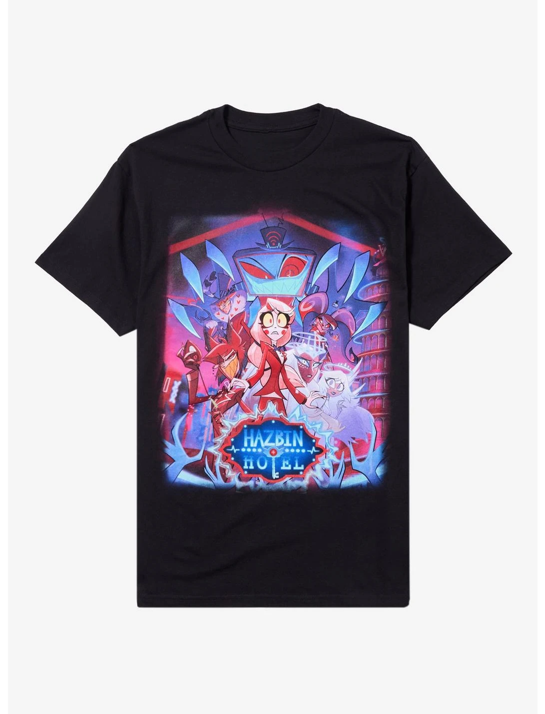 Pop Hazbin Hotel Anime Graphic Cotton T-shirt Unisex Summer Short Sleeve Fashion Brand Tee Luxury Casual Vintage Tees