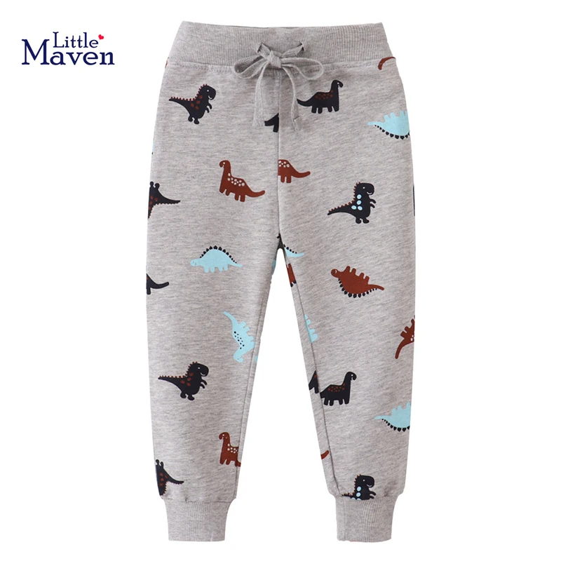Kleine Maven koreanische Baumwolle Herbst Frühling Baby Jungen Kinder kleidung Cartoon Dinosaurier Hose Kinder Kleidung Jogging hose Hosen