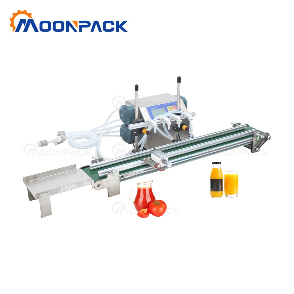 Moonpack MP-4H1200 Filling Machine Semi-Automatic Beverage Electric Green Tea Black Coffee Apple Juice Wine Oil Filling Machine
