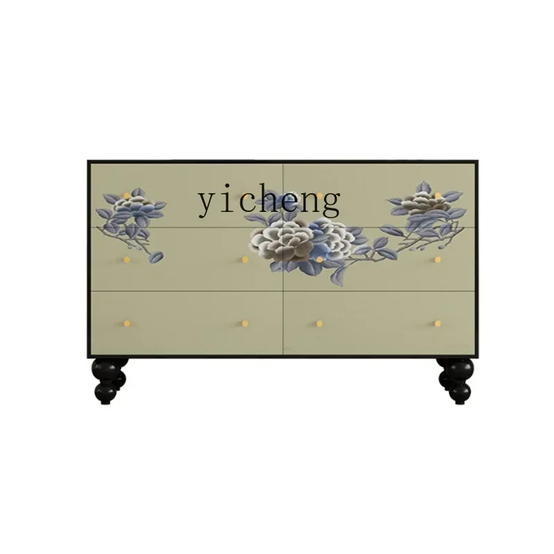 

antique household solid wood multi-functional locker entrance living room decoration retro storage cabinet