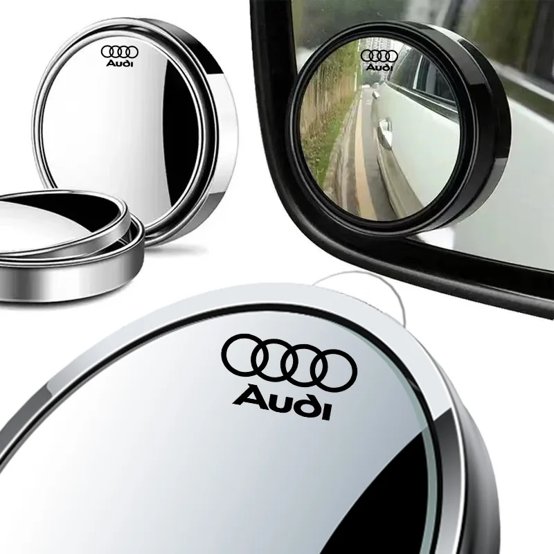 360 Degree Car Blind Spot Rear View Mirror Wide Angle Adjustable For Audi Sline A4 B7 B8 B9 A3 8P 8V 8L A5 A6 C6 C5 C7 A1 TT