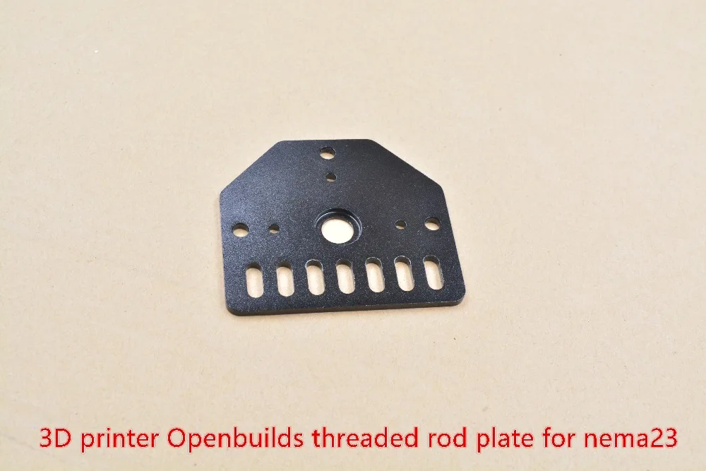 

LINK CNC 3D Printer part rod plate aluminum for Nema23 Openbuilds V-Slot with 80mmx72mmx3mm Kossel