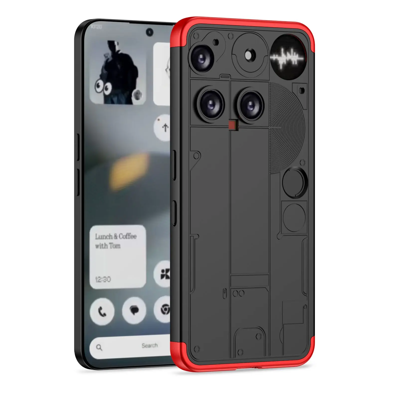 لا شيء الهاتف 3 5 جرام A024 حالة للصدمات 3 في 1 الصلب حماية ماتي الغطاء الخلفي جراب هاتف ل لا شيء الهاتف 3 Phone3 A059 2025 #4