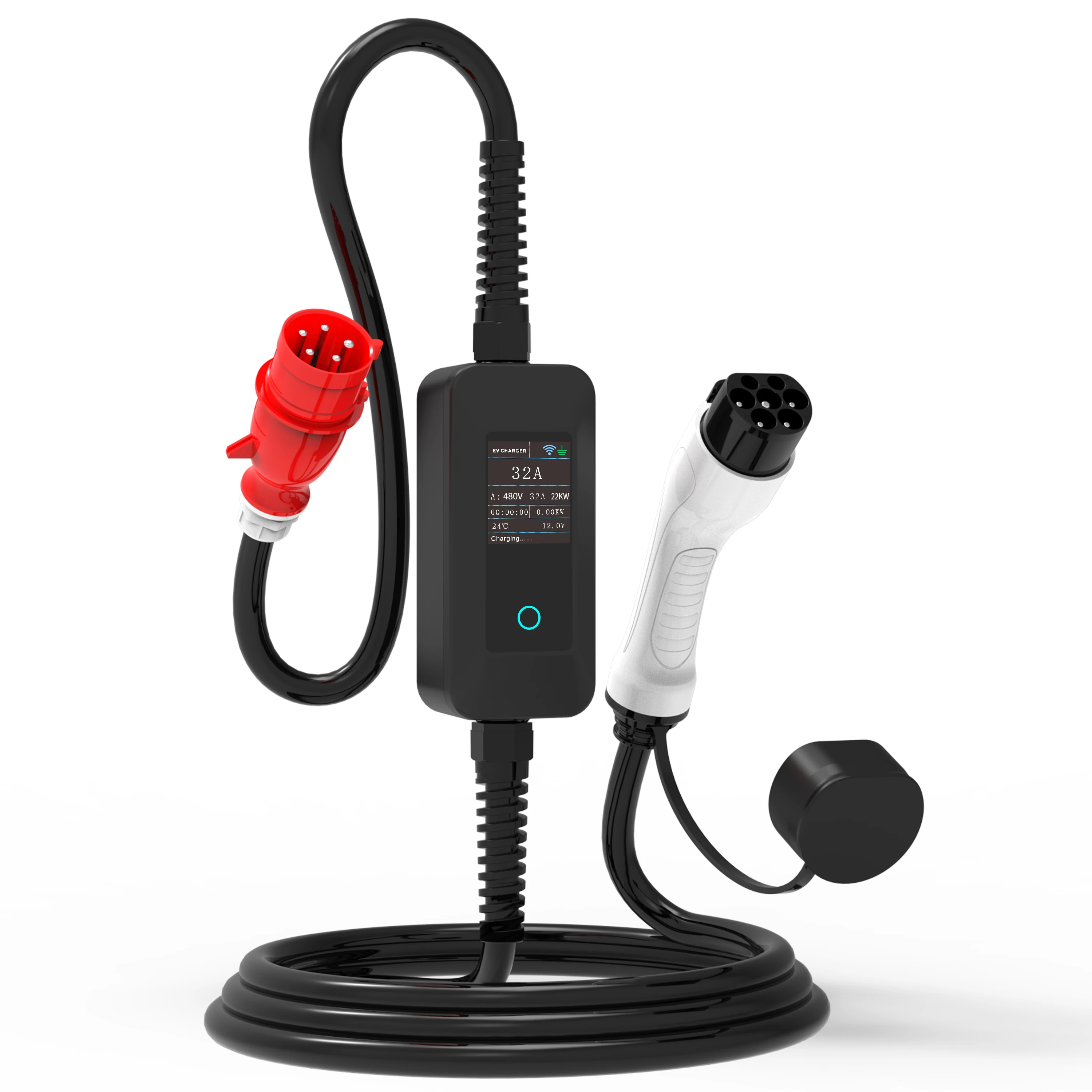 Type 2 11kw 3 Phase 380V 16A P - Type 2 Portable Ev Charger 11Kw Cee review and price