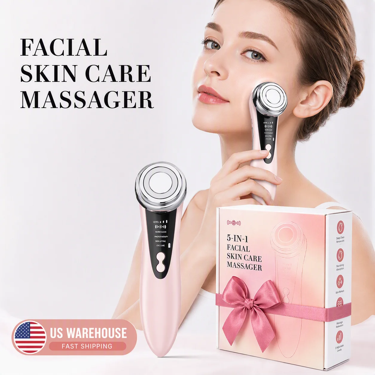 Skincare B Erl - فرشاة تنظيف الوجه 4 في 1،