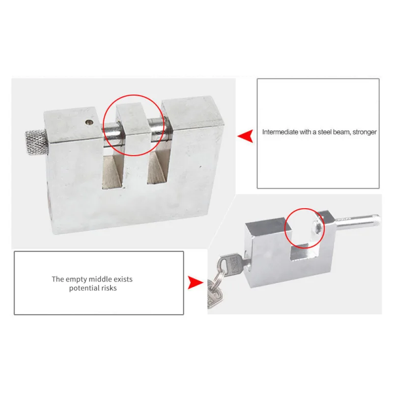 Brake Pedal Lock, Adjustable Auto Stainless Steel 8 Holes Brake Clutch Lock Anti-Theft Device with 2 Keys Brake Pedal Lock