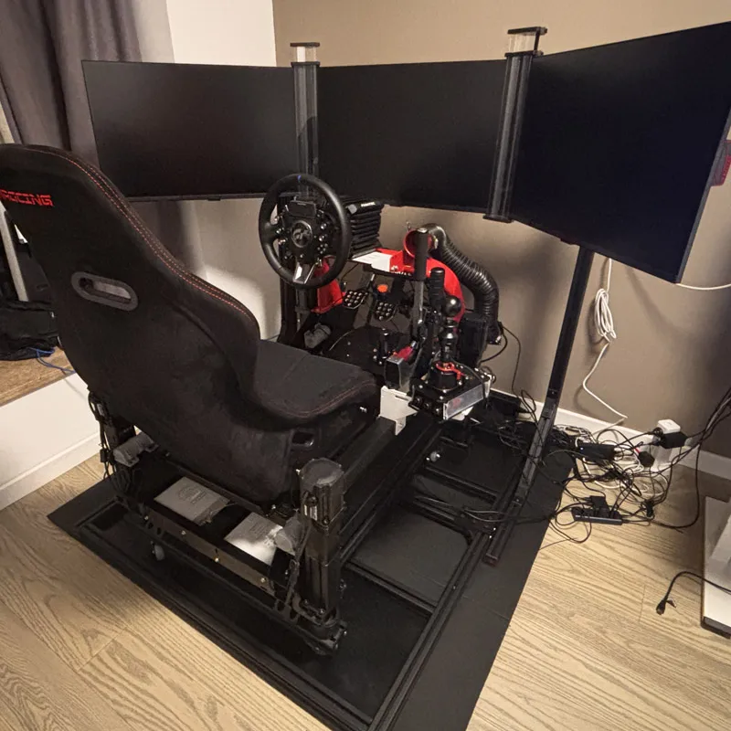 Complete Set Of Professional F1 Racing Simulators 6dof Racing Simulator Cockpit Rig 4080 Anum Profile Sim Racing Rig