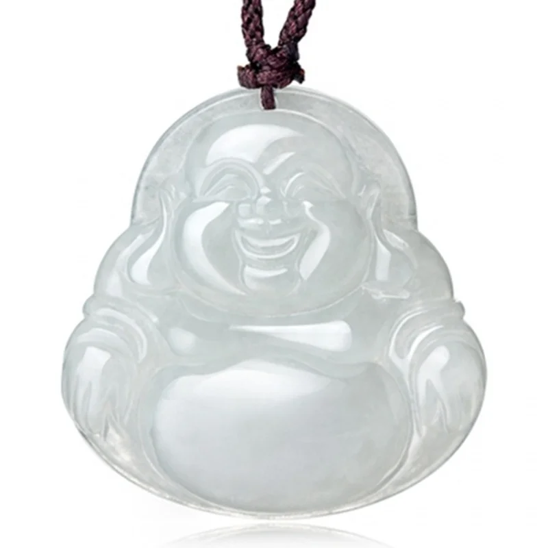 

Wholesale Myanmar Jade Glutinous Jade Buddha Smiling Buddha Pendant Maitreya Buddha Big Belly Buddha