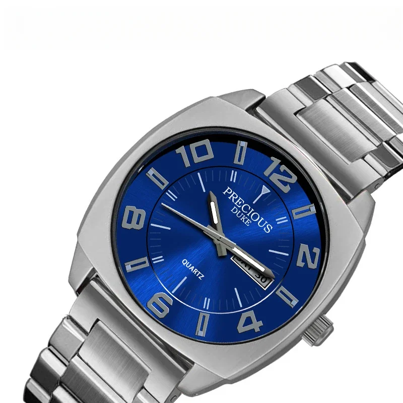 Men's Business Calendar Luminous Wristwatch Vintage Leather Waterproof Quartz Watches for Men relogio masculino reloj hombre