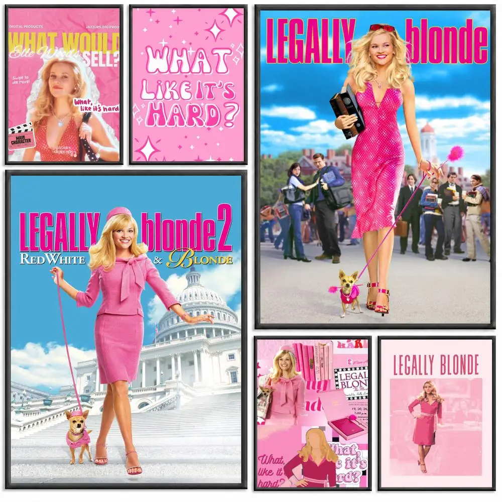 Legally Blonde Poster Modern PP Paper Wall Decorative for Cafe Office Bar Home Wall Decor Gift