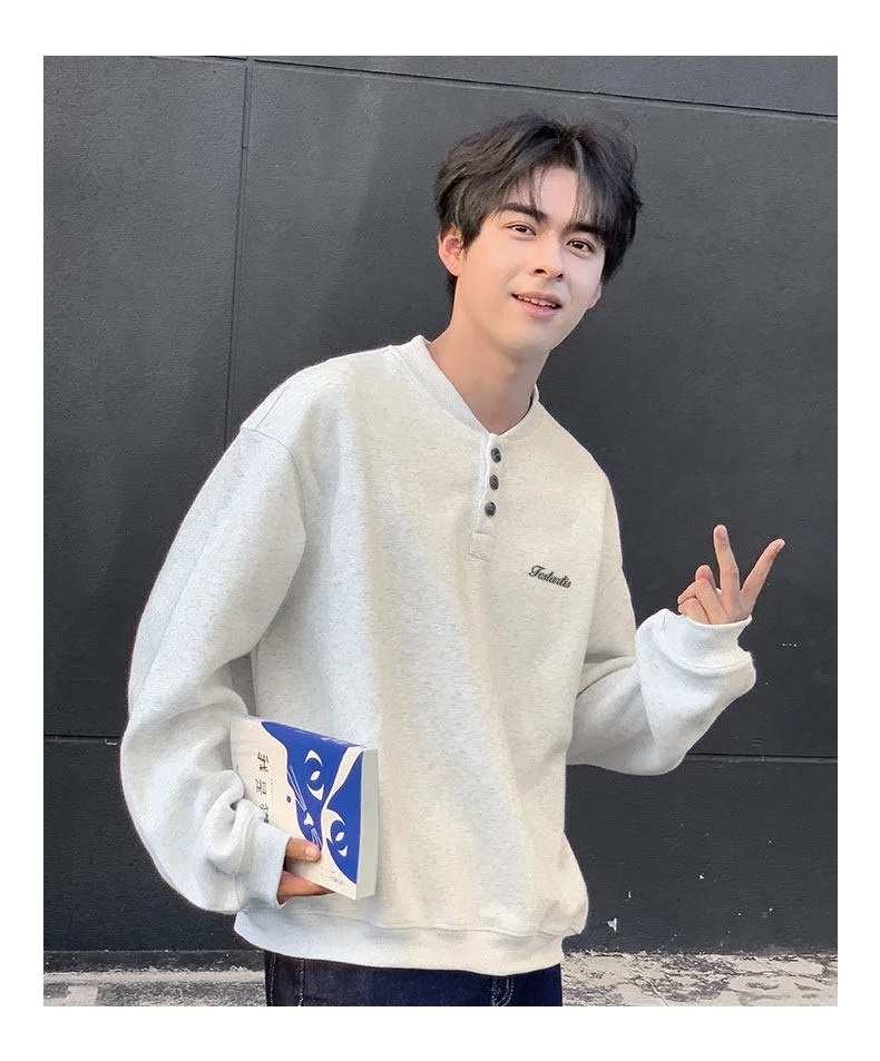 

Мужские толстовки и свитшоты без капюшона с V-образным вырезом из пике для велоспорта, байкерских поездок, экстремальных приключений и экспедиций, удобные, из шерсти