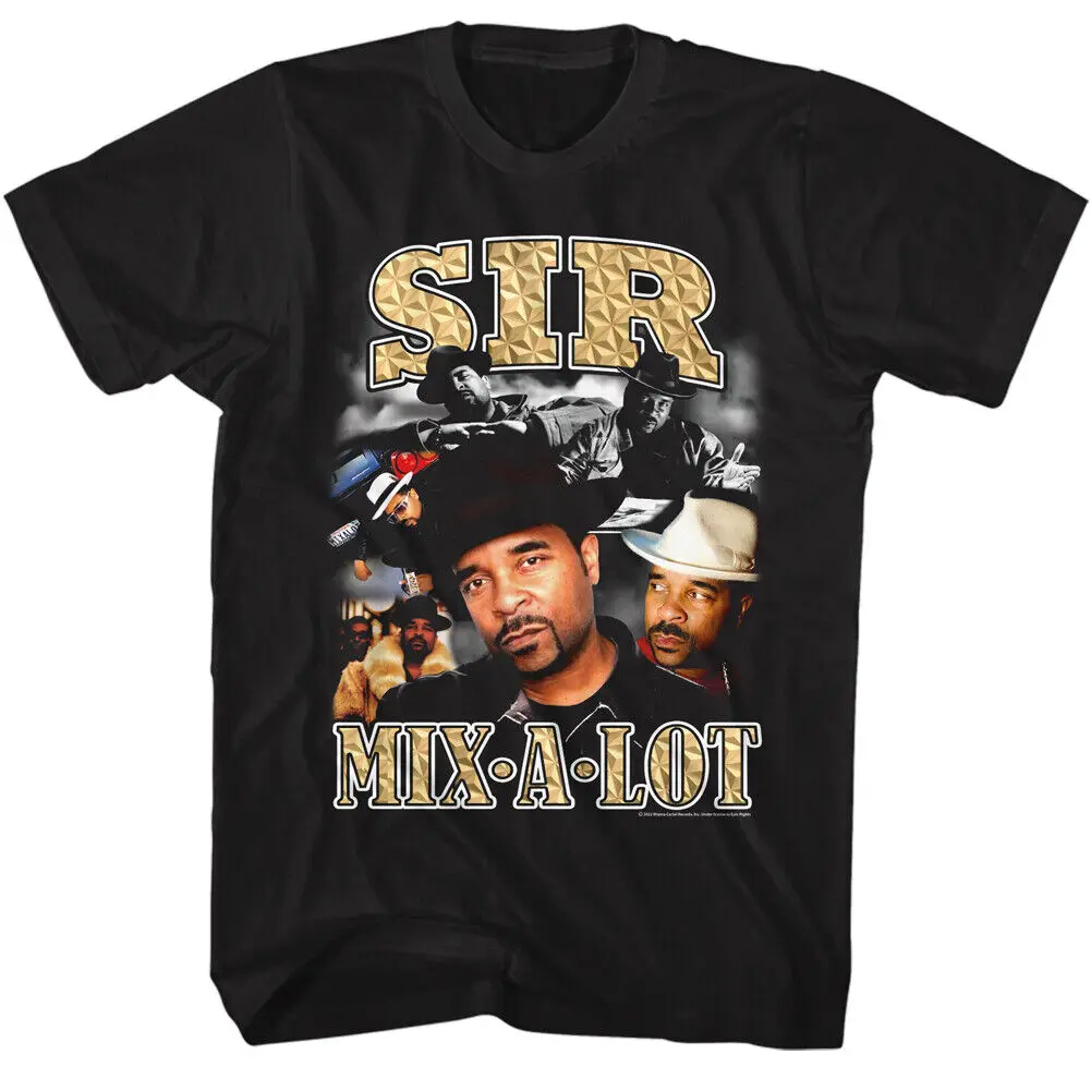 Sir Mix A Lot Photo Collage Men's T Shirt Rap Music Band Concert Merch