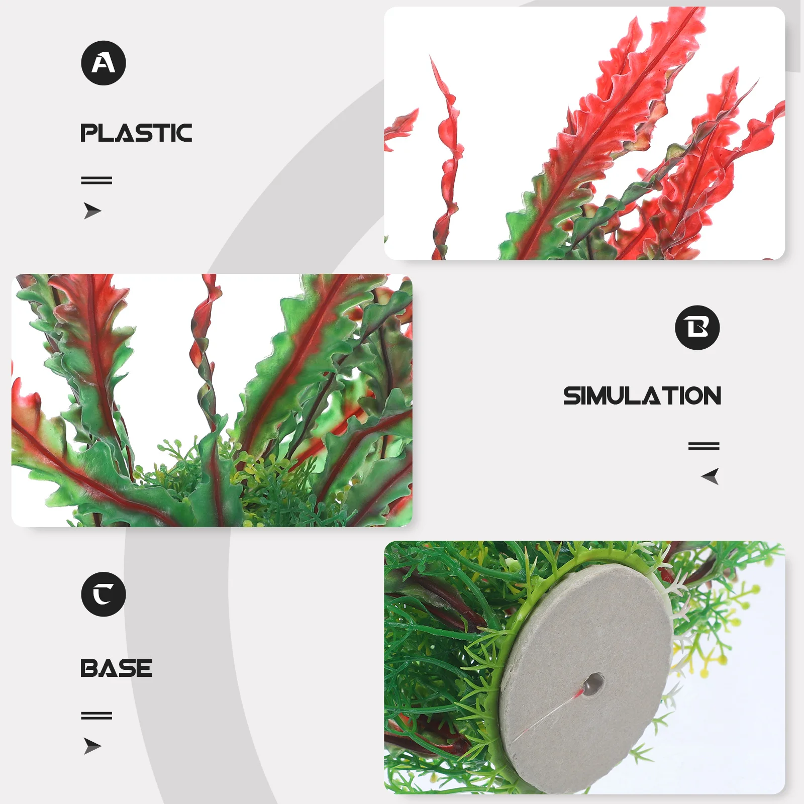 

2Pcs Water Grass Decor Premium Artificial Aquatic Plants for Fish Aquarium Decoration Plastic Plant Decor Suitable for Saltwater