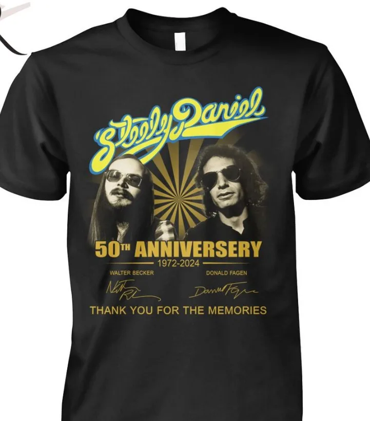 Steely Daniel 50Th Anniversary 1972-2024 T-Shirt Gift For Fans S-5Xl