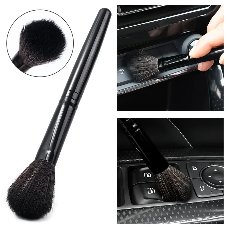 Car Detailing Brush Wash Fibre Super Soft Cleaning Brush Car Interior Detailing Kit Electrostatic Dust Remove Tools Accessories