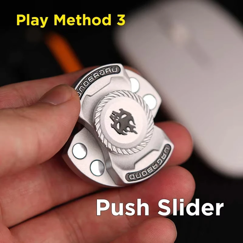 Fun 3-In-1 Game Edc Fidget Toy Personalized Skeleton Ghost Fidget Spinner Alloy Fidget Slider Stress Release Toy Adhd Toy