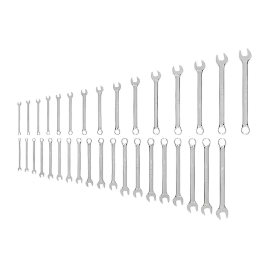 Combination Wrench Set 34-Piece 1/4-1 in. 6-24 mm WCB90302