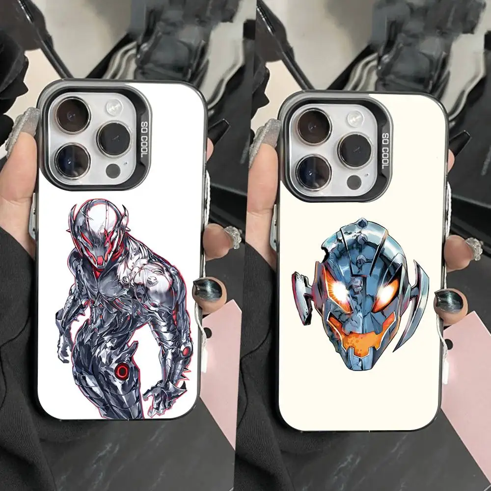 

Super U-Ul-trons Villain Phone Case For iPhone 16,15,14,13,12,11,Pro,Max,Plus,Mini,XS,SE Anti Fall Black Matte Hard Bumper