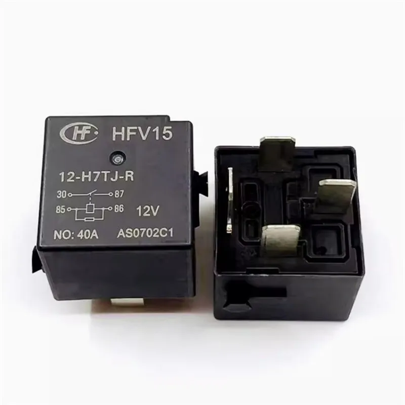 

HOT NEW HFV15 12-H7TJ-R HFV15 12 H7TJ R 12VDC DCV12 12V 40A 4PIN relay