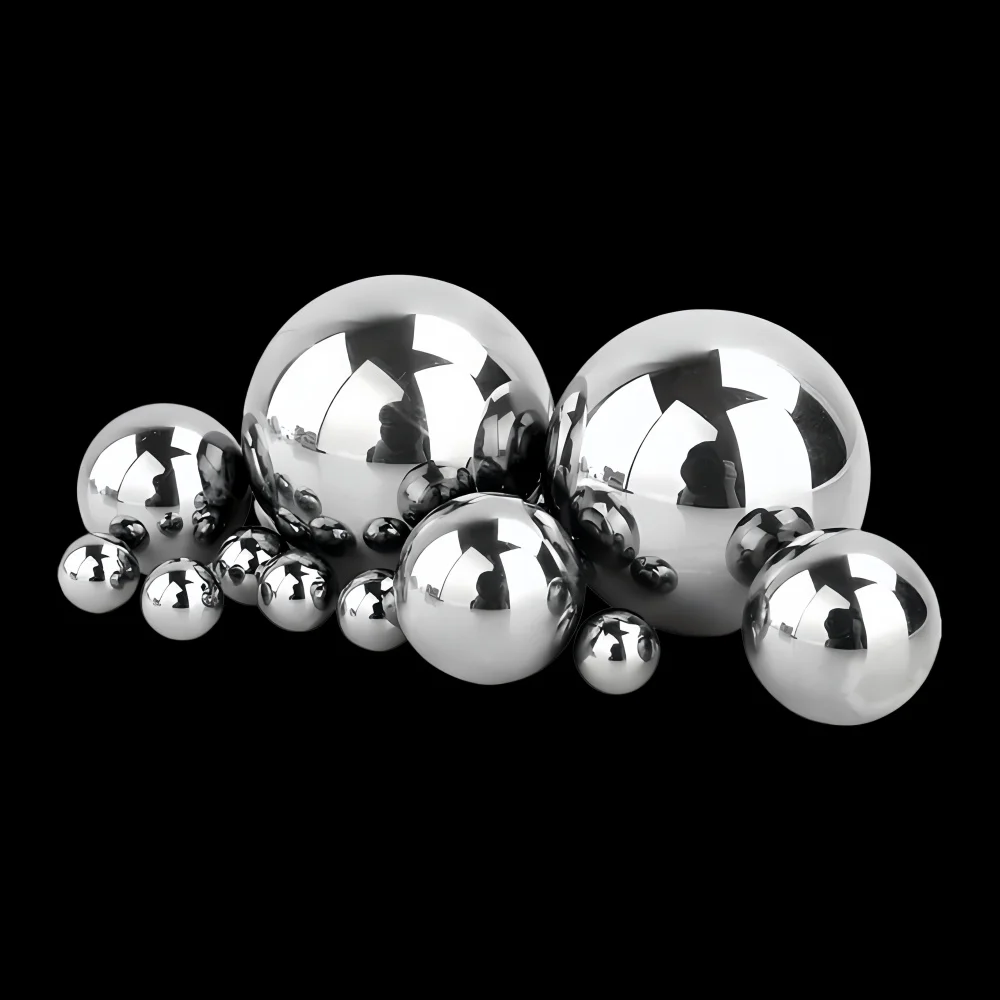 High Precision 304 Solid Stainless Steel Balls 2mm-12mm Mirror Finish Bearing Balls Round Beads for Precision Applications