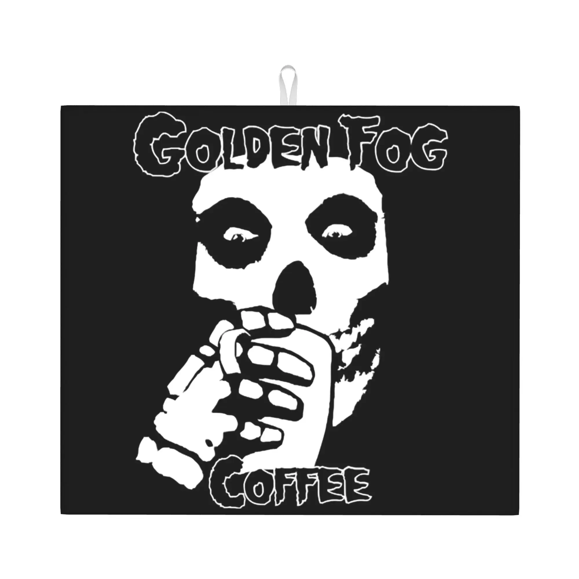 Misfits Horror Punk Rock Band Drying Mat For Kitchen Waterproof Non‑Slip Oil Proof Reusable  Bathroom Countertop Protector Mat