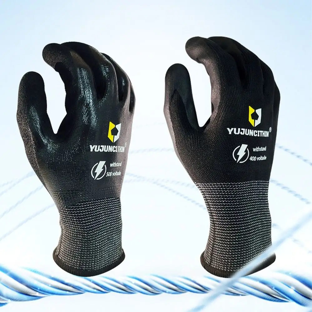 

400/500V Insulated Working Gloves Ultra-thin Nitrile Safety Electrician Gloves Safety Anti Electric Shock Gloves Industrial