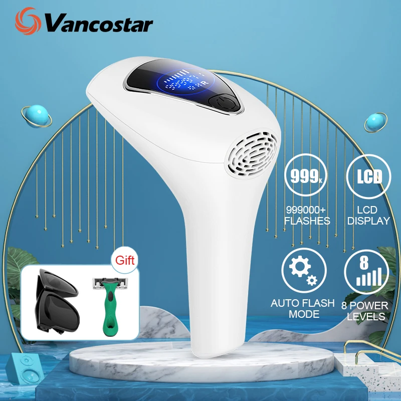 

Vancostar 999900 Flash Laser Epilator for Women Men IPL Hair Removal LCD Display Body Depiladora Laser Dropshipping