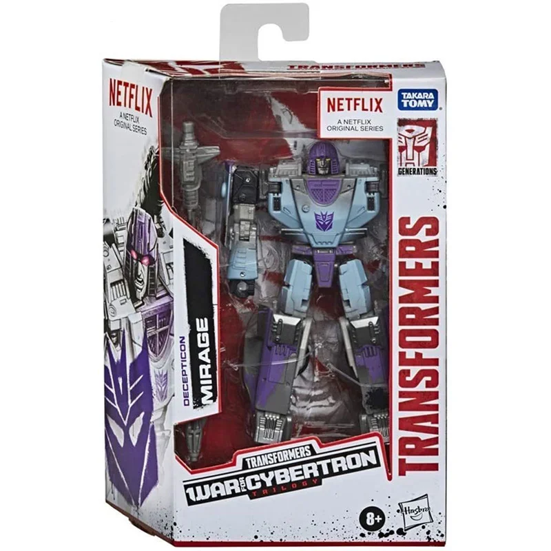 Hasbro Transformers WFC Netflix Series Mirage Chromia Sideswipe Hound Scrapface 12Cm Original Action Figure Model Toy Gift