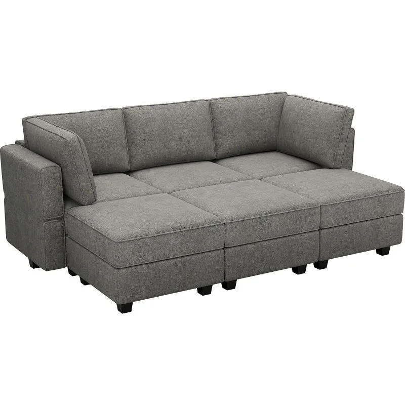 Modular Sectional Sofa Sleeper Modular Sectional Couch Sofa Convertible Sectional Couch Reversible Sofa Bed Grey