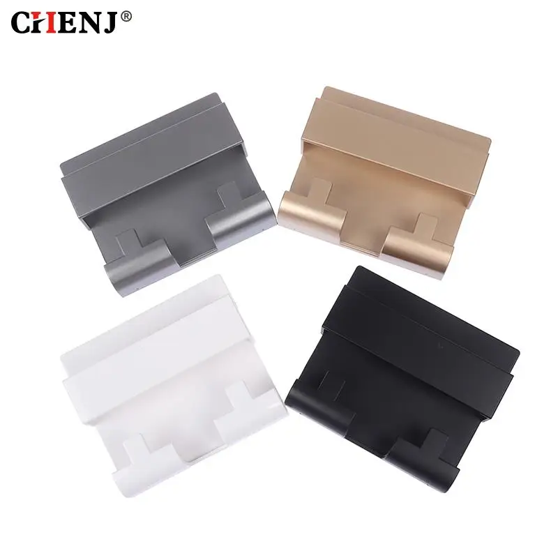1pcs Multifunction Paste Style Phone Charging Holder Bracket Wall Mount Phone Stand Remote Control Organizer Storage Box