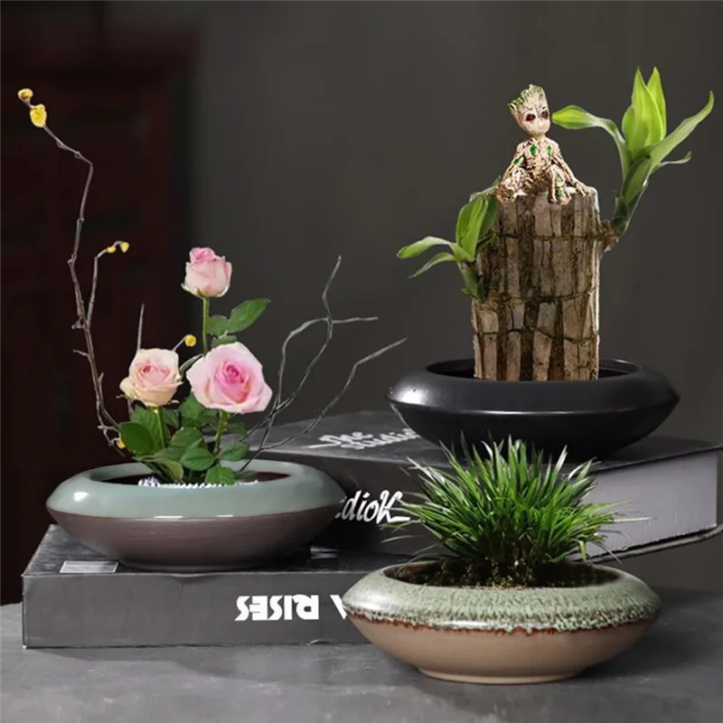 Vase Kit Vase Flower Frog Vase For Displays Moss & Hydroponic Plants Decor Gift C