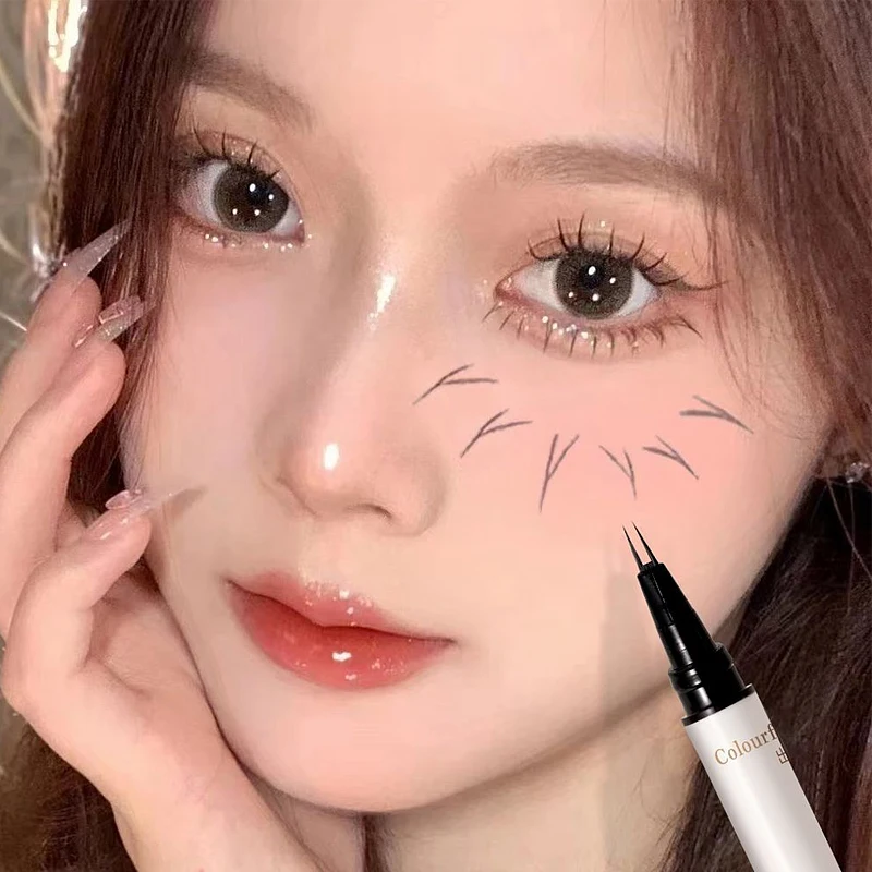 Waterproof Liquid Eyelash Pencil & Eyebrow pencil,Long - Lasting,Quick-Dry,Smudge-Proof,Precise Tip For Eyeliner pen, Eye Makeup