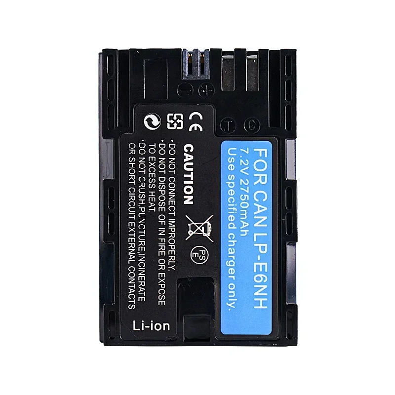 LP-E6NH 7,2 V 2750mAH аккумулятор подходит для камеры Canon EOS 5DS 5DSR 6Da 80D 90D 7D R6 R5 R7