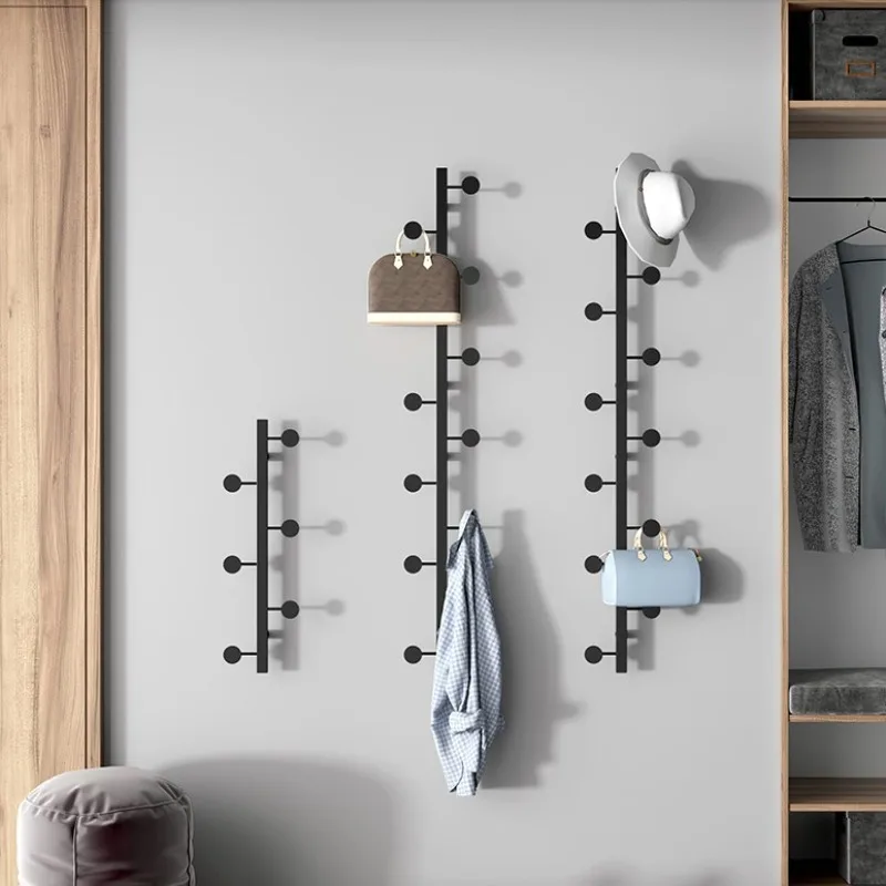 Rustproof Waterproof Wall Hooks with Round Disc Design, No Drill Adhesive Coat Rack, Creative Metal Hangers for Door Hallway - view 2