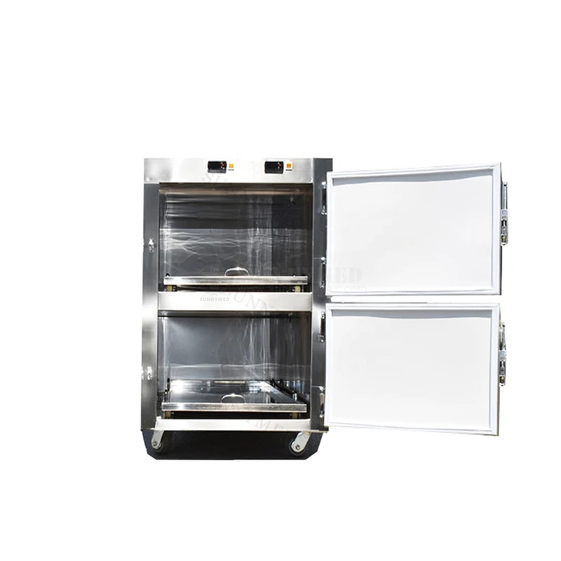 

SY-STG02 Mortuary Refrigerator Price Factory Supplier Mortuary Freezer 2 Bodies Morgue Refrigerator Cadaver Fridge