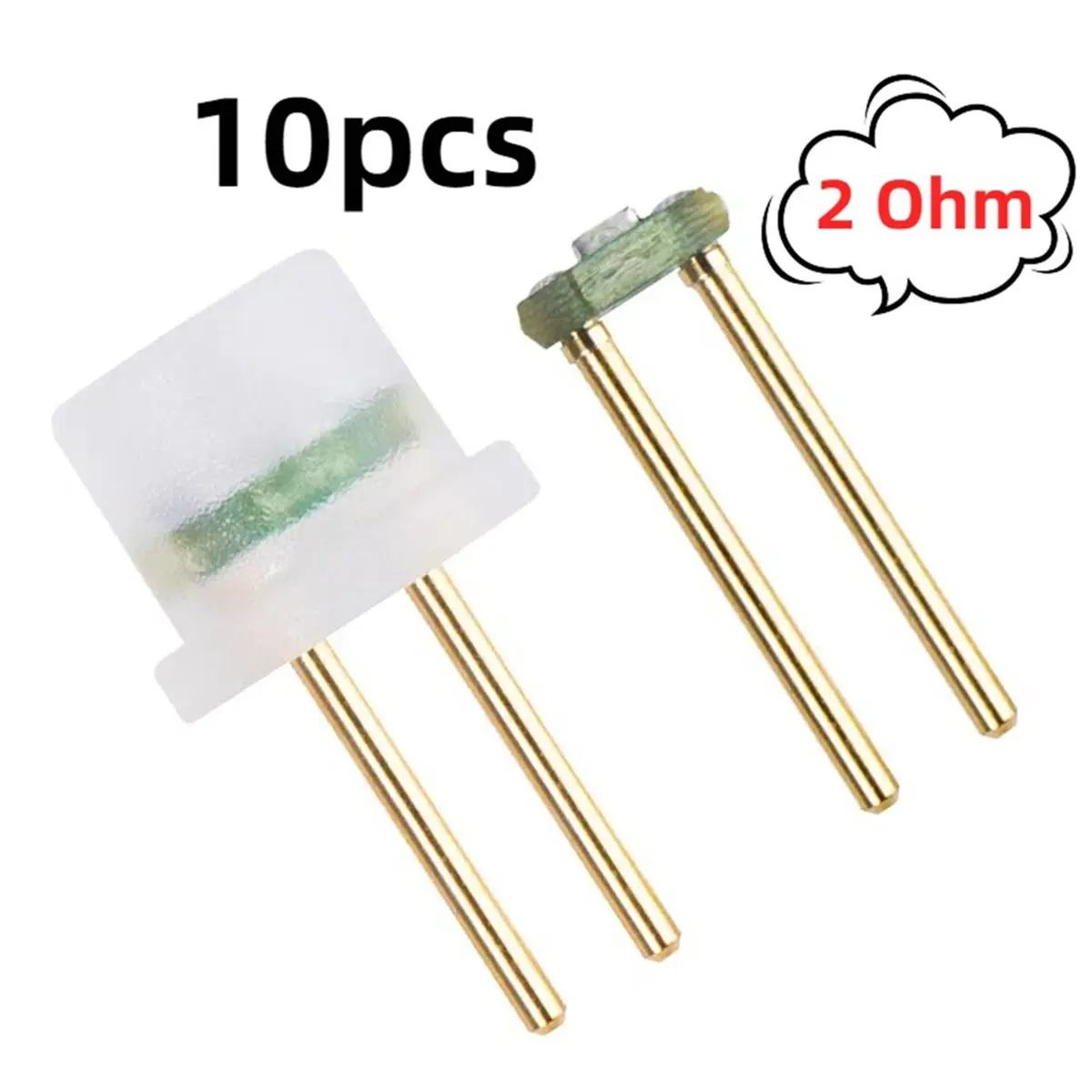 AAAE 10pcs Resistor Kit Enhanced Chip Shield Resistance Automotive Air Bag with Decoder Chip Shield Resistor 2 Ohm
