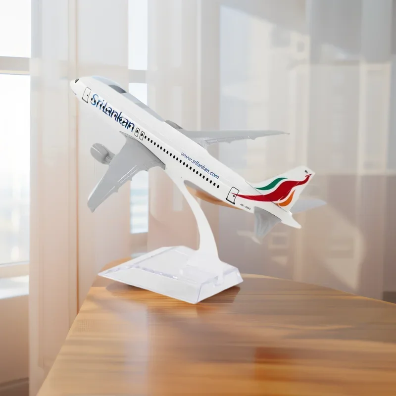 

Масштаб 1/400 самолета Sri Lankan Airlines Airbus A320 SriLankan 16 см, модель самолета из сплава, игрушки для детей, подарок для коллекции