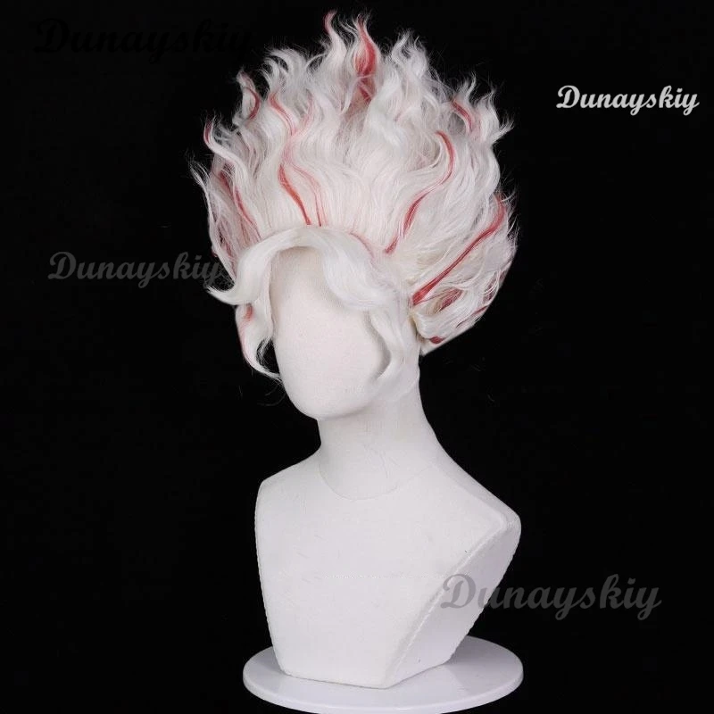 Anime Dandadan Ken Takakura Okarun Cosplay Wig Mask Glasses Red White Hair Momo Ayase Halloween Party  Customized