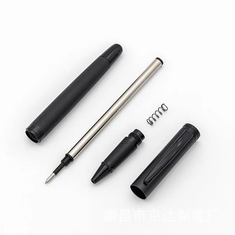 Nowe czarne luksusowe metalowe długopisy do biura, długopisy kulkowe do pisania, długopisy rollerball do podpisu, personalizowane logo, imię, prezent. — zdjęcie produktu 4