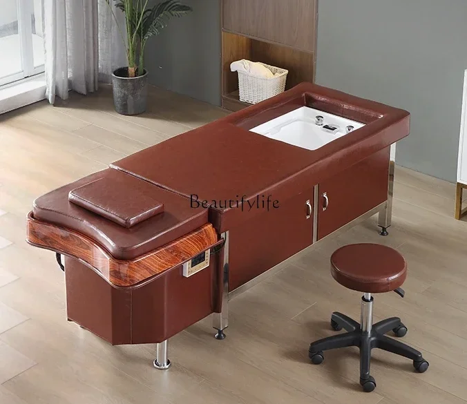 

Hair Saloon Dedicated Foot Bath Head Treatment Bed Thai Massage Water Circulation Steaming Bed