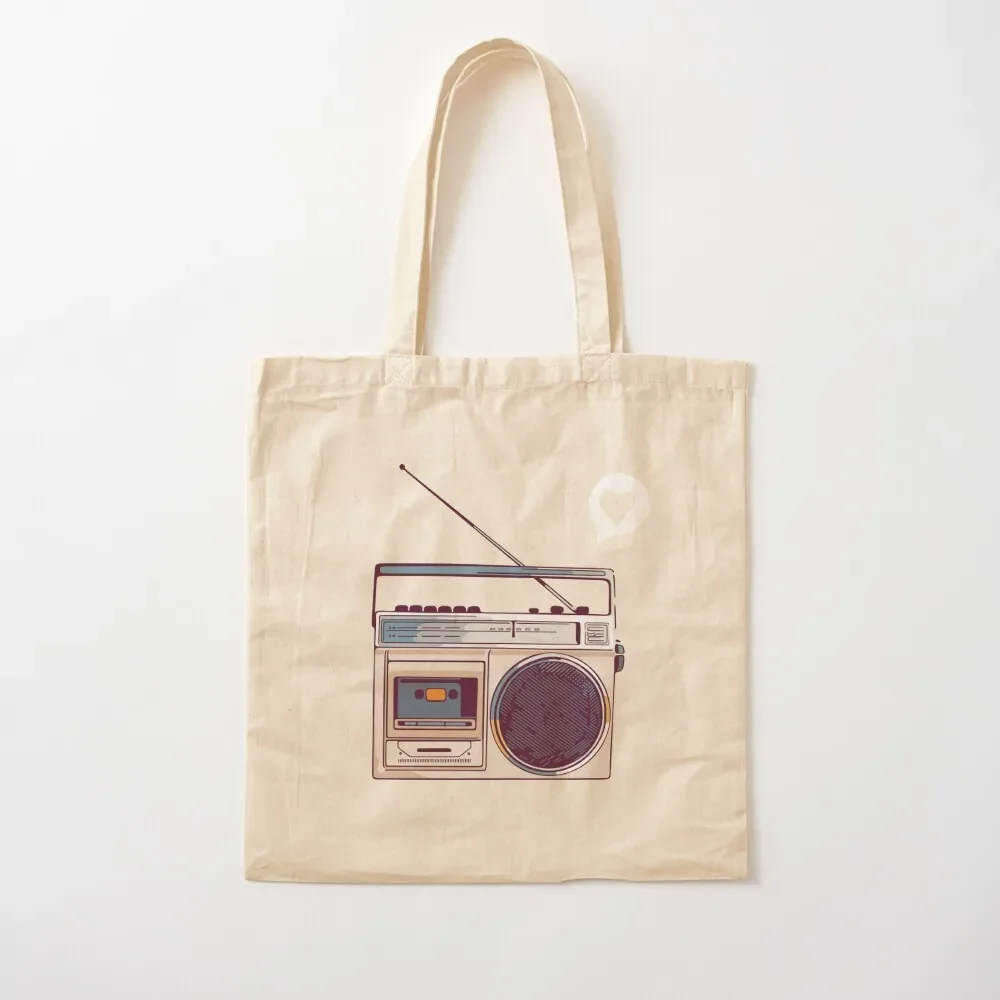 

Retro Radio Boombox Tote Bag canvas tote bag Gift bag Women's shoping