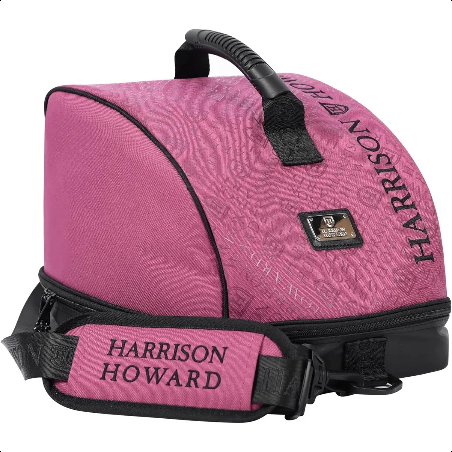 

Premium Helmet Storage Case Sturdy 600D Fabric Equestrian Helmet Bag Travel Gear for Horse Riders Pink